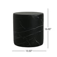 thumbnail image 5 of Kevinplus Outdoor Lightweight Concrete Side Table, End Table, Living Room Accent Table,Black, 5 of 8