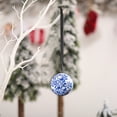 thumbnail image 7 of Xuniizn Christmas Ornaments Set - 5 Cm Blue And White Ball Pendant Ceramic Decorative Pendants For Christmas Tree Decoration, Blue, 7 of 7