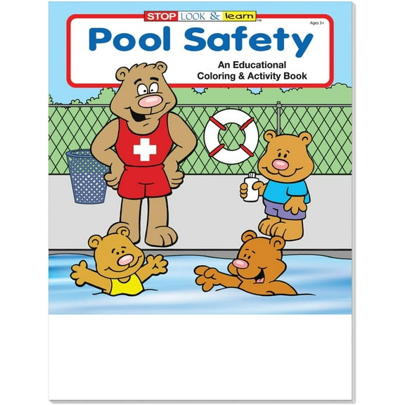 25 Pack - Pool Safety Kid's Coloring & Activity Books