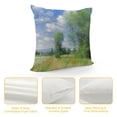 thumbnail image 4 of Fenyluxe Impressionism Fashion Style Dirt-Resistant Throw Pillow Covers for Couch Sofa Bed Living Room Bedroom Aesthetic Decorative 1PC 18x18in, 4 of 5