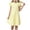Yellow, variant on felwors Toddler Girls Dress Ruffle Sleeve Girl Solid Color Dresses Casual Outfits Summer Sleeveless Nightdress(Yellow,5-6 Years)