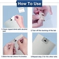 thumbnail image 2 of SHAR (5sets/10pcs) Clear Vertical Blinds Repair Tabs, Vertical Blinds Repair Kit, Vertical Blinds Replacement Slats, 2 of 5