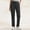 Black, variant on Women's High Waisted Straight Leg Cargo Pants Khaki Cotton Twill Casual Rolled Hem Pants Beige M