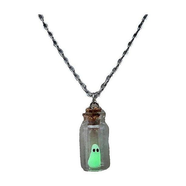 Collar que brilla en la oscuridad Adopta un fantasma joyería de Halloween mascota