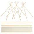 thumbnail image 4 of 50pcs Wood Sticks Model Color Clip Stick Multi-use Models Coloring Tools DIY Coloring Clips Stick, 4 of 8