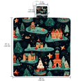 thumbnail image 2 of Christmas Canvas Beach Blanket Picnic Mat - Waterproof Outdoor Mat for Beach, Camping, and Picnics with Large Size and Portable Design, 2 of 6