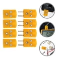 thumbnail image 4 of KAKOWELY 2 Pairs K Type Thermocouple Plug Socket Connector Male And Female Adapters For Precision Instrument Connection For Industrial And Laboratory Use,0.98X"X0.67"X0.39", 4 of 5