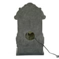 thumbnail image 7 of LuxenHome 27" H Gray Resin Mosaic Wall Freestanding Outdoor Water Fountain with Lights, 7 of 7