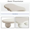 thumbnail image 2 of MDQMD 40”Cloud Coffee Table White,Irregular Coffee Table,with 3 Ball Legs,Modern Coffee Table,Accent Center Table for Living Room, 2 of 7