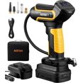 thumbnail image 1 of AstroAI Tire Inflator, Air Compressor Cordless Car Tire Pump, 20V Rechargeable Li-ion Battery Powered 150PSI Handheld Air Pump with 12V Car Power Adapter, 1 of 9
