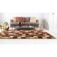 thumbnail image 4 of Unique Loom Barista Collection Moderne à Carreaux Contemporain Tapis_cof001, 2' 2" x 3', Multi/Beige, 4 of 5