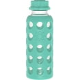 thumbnail image 1 of Botella de vidrio Lifefactory 266 ml con funda de silicona color kale, 1 of 5