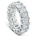 thumbnail image 2 of Pompeii 11 1/2Ct TW Radiant Cut Diamond Eternity Ring 14k Gold or Platinum Lab Grown, 2 of 4