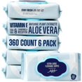 thumbnail image 1 of Toallitas húmedas desechables RPE Life, paquete de 6 unidades, 360 unidades, áloe sin perfume, 1 of 7