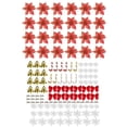 thumbnail image 2 of Para Navidad Juego Flores Pascua Navideña 120 Piezas PVC, 2 of 9