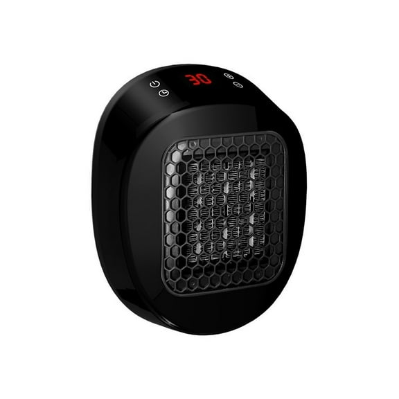 Wall Space Heater 600W Portable Electric Heater with Adjustable Thermostat Timer and LED Display for Bedroom Living Room Office