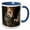 Blue/White, variant on 3drose, Ocelot, Mesquite Tree, Welder Wildlife Refuge, Tx - Na02 Rnu0718 - Rolf Nussbaumer, 11oz Two-tone Black Mug