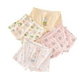 thumbnail image 1 of MIASHUI Culottes pour Filles, Culottes Confortables en Coton Extensible pour Filles, Lot de 4, 3-4 Ans, 1 of 3