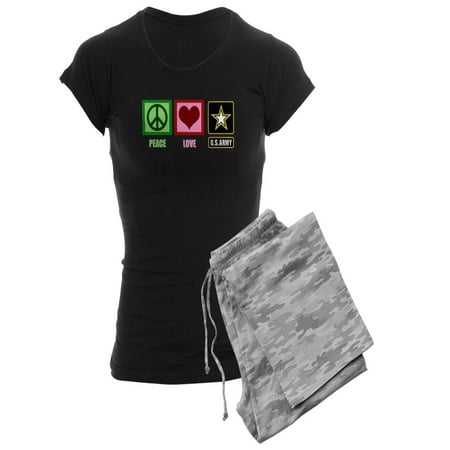 

CafePress - Peace Love Army - Women s Dark Pajamas