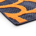 thumbnail image 6 of Oasis Modern Floral Navy and Aqua Polypropylene Indoor Outdoor Area Rug, 7'x9' Rectangle, 6 of 6