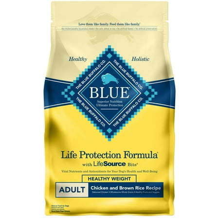 Blue Buffalo Life Protection Formula Chicken and Brown Rice Natural Adult Dry Dog Food, 3-lb