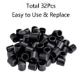 thumbnail image 3 of TOP-MAX 32PCS Door Stop Rubber Bumper Tips Black Door Stopper Replacement Caps Door and Wall Protection, 3 of 6