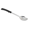 thumbnail image 1 of Winco BHOP-13 13" Solid Basting Spoon w/ Stop Hook & Black Plastic Handle, Stainless, 1 of 1