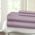 thumbnail image 3 of HLONK Fresh Linen 1200 Thread Count California King Size Deep Pocket Solid Cotton Sheet Set (California King, 3 of 3