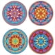 thumbnail image 1 of 4 Manteles Individuales Redondos Antideslizantes de Acrílico con Pintura Artística de Diamantes para Decoración de Mesa A, 1 of 5