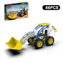 Gallickan Toys for 4 5 6 7 8  Year Old Boy Girl, 86Pcs Truck Building Kit for Kids Ages 4-8 5-7 6-8 Educational Toys for Boys Christmas Gifts, Yellow