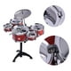 Children Kids Jazz Drum Set Kit Musical Educational Instrument Toy 5 Drums + 1 Cymbal with Small Stool Drum Sticks for Boys Girls – image 4 sur 5