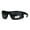black green black, variant on Nitrogen Mens Polarized Lens Sport Warp Plastic Sunglasses Black Red Black