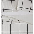 thumbnail image 2 of Truly Soft Kurt Windowpane Ivory and Black Polyester 2-Piece Twin XL Quilt Set, geometric themed, for Men and Women, OEKO-TEX Certified Confidence, 2 of 9