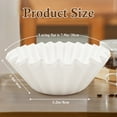thumbnail image 3 of Godance 200 Count Basket Coffee Filters 8-12 Cup - Flat Bottom Paper Filters for Drip Coffee Makers | Compatible with Mr. Coffee, BLACK+DECKER, Cuisinart & More | Oxygen Bleached White Filters, 3 of 7
