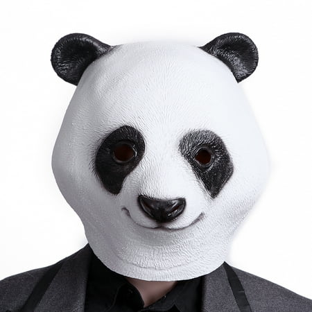 HDE Panda Bear Head Halloween Dress-Up Costume Party Mask