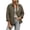 Army Green, variant on Womens Collared Jacket Quilted Button Front Long Sleeve Versatile Everyday Jacket