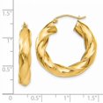 thumbnail image 3 of 14k Polished 5.0mm Twisted Hoop Earrings TC395, 3 of 3