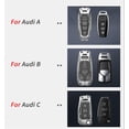 thumbnail image 3 of Zinc Alloy Key Fob Cover,Keychain,Full Protection Car Key Case for Audi A4 A5 A6 A7 Q5 R8 S4 S5 S6 S8 SQ5 SQ7 TT RS4 Smart Remote Keyless Keyshell Accessories, 3 of 6