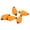 Orange, variant on Suodoka 5 Pcs/Set Float Foam Tear Drop Strike Indicator Fishing Fly Accessories Tackle Fluorescent Yellow
