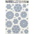 thumbnail image 5 of Serafina Home Holiday Winter Vinyl Window Clings: Beautiful Decorative Snowflakes Various Sizes with Glitter 4 Sheets, 5 of 5