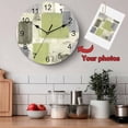 thumbnail image 5 of Wall Clock 10 Inch Abstract Vintage Round Silent Decorative Wall Clocks Battery Operated for Living Room Bedroom Kitchen Classroom Decor, Art Oil Painting Texture Sage Green Gray,Small, 5 of 7