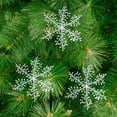 thumbnail image 5 of Hwkond Xmas Christmas Decorations Indoor Plastic Brushed Snowflakes Christmas Tree Pendant Snowflakes Hotel Window Decoration Pendant Supplies, 5 of 8
