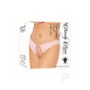 Barely B Lace Edge Open Panty Ps Peach