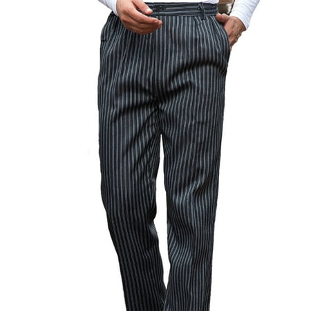 Men's Value Houndstooth Chef Pant (XS-3X) | Traditional Baggy Fit, Elastic  Waist
