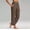 06-Coffee, variant on Capri Pants for Women Plus Size High Waisted Stretch Cropped -Golf Workout Yoga Work Dressy Casual Business Pants & Daily Wear 01-Army Green L