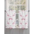 thumbnail image 5 of Pink Flamingo Living Room Curtains 2 Panel, Summer Tropical Animals Cafe Window Treatment, Farmhouse Bedroom Bathroom Kitchen Curtains Drapes 104"x54", 5 of 6