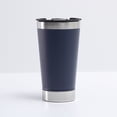 thumbnail image 3 of Bewildely Frasco de vacío de acero inoxidable, botella de bebida de gran capacidad, senderismo, fiesta de viaje, taza de café portátil para Suministros térmicos Azul oscuro, 3 of 6