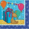 Club Pack of 192 Blue and Red Llama-rific! 2-Ply Beverage Birthday Napkins 5"