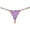 Purple, variant on Botmois Men's Leopard Bordered Underwear Soft Thin Ice Silk Hipster G-string Micro Thong AppleGreen M