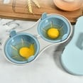 thumbnail image 5 of Microwave Egg Poacher Microwave Double Egg Poacher Maker with Lid Detachable Drain Basket Heat Resistant Food Grade Pp Poached Egg Cooker Steamer, 5 of 8